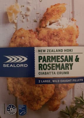 New Zealand Parmesan & Rosemary Ciabatta Crumb Fillets