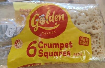 Crumpet squares