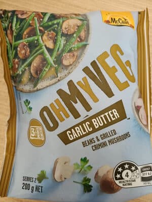 Green bean & mushroom garlic butter