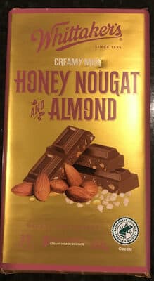 Honey Nougat & Almond Creamy Milk Chocolate Block