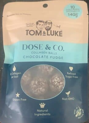 Chocolate fudge collagen balls