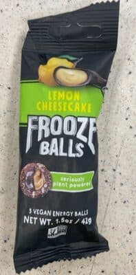 Frooze balls lemon cheesecake