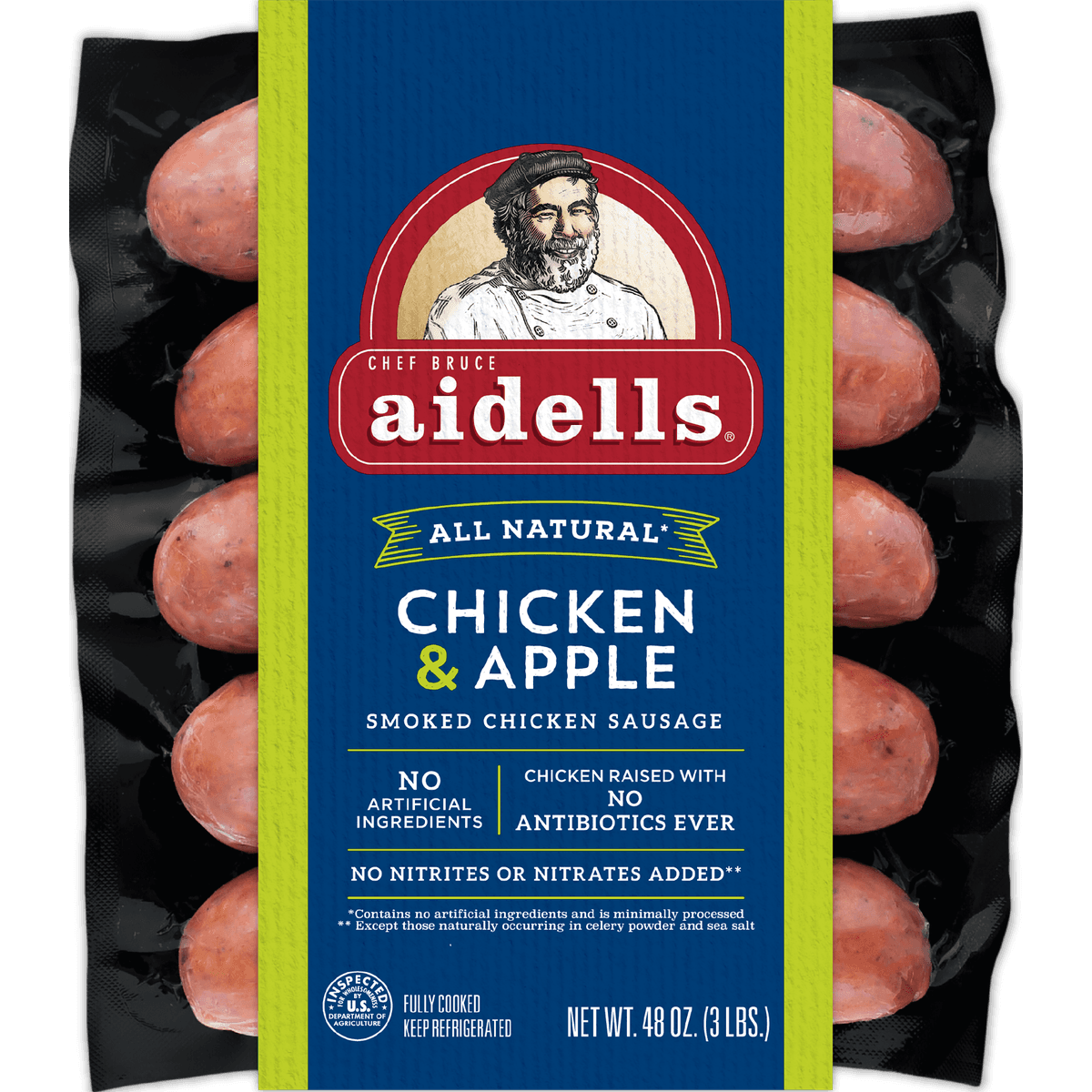 Aidells Smoked Chicken & Apple Chicken Sausage