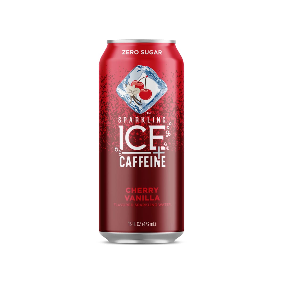 Sparkling Ice +Caffeine Zero Sugar Cherry Vanilla Sparkling Water