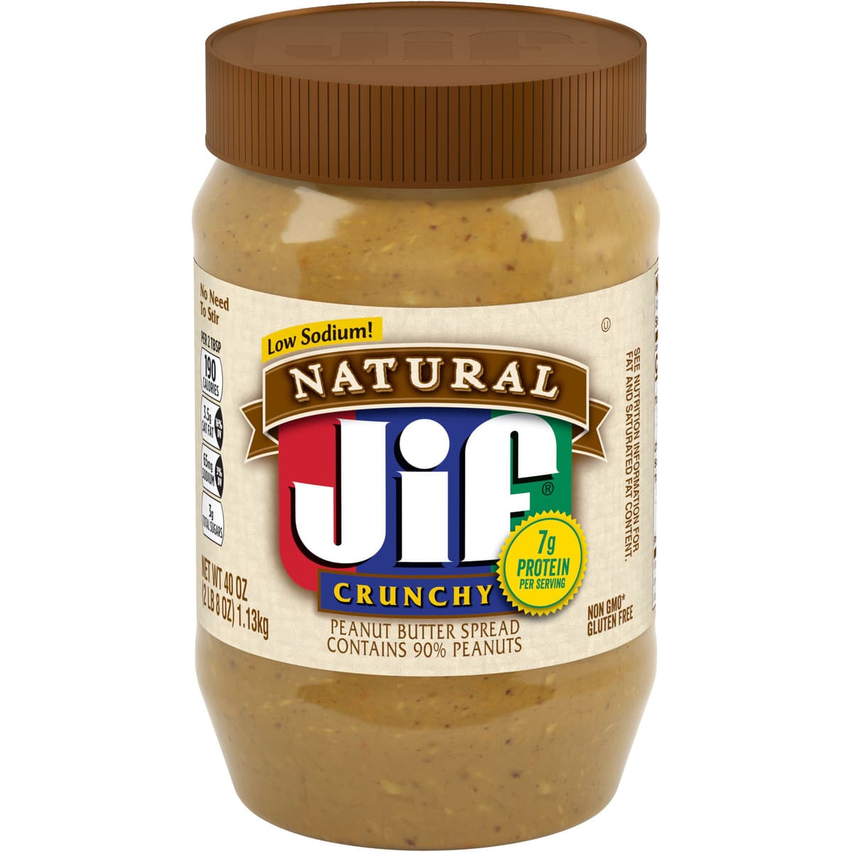 Natural Peanut Butter Spread, Crunchy