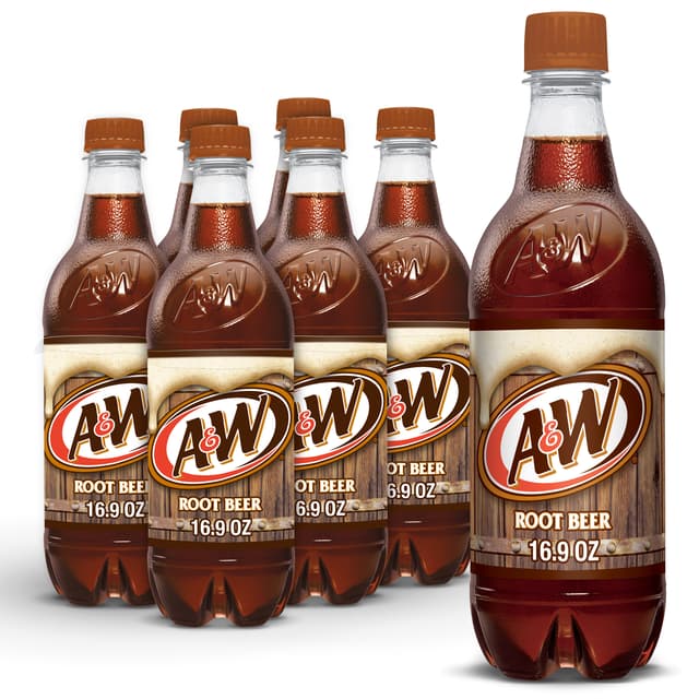 A&W Naturally & Artificially Flavored Soda Made with Aged Vanilla Root Beer