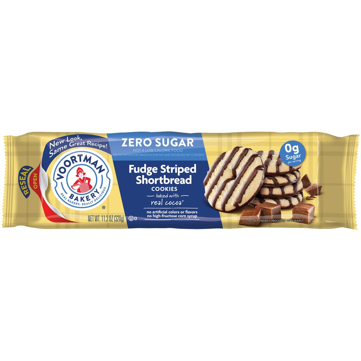 Fudge Striped Shortbread Cookies