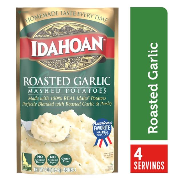 Roasted Garlic Mashed Potatoes with Parsley