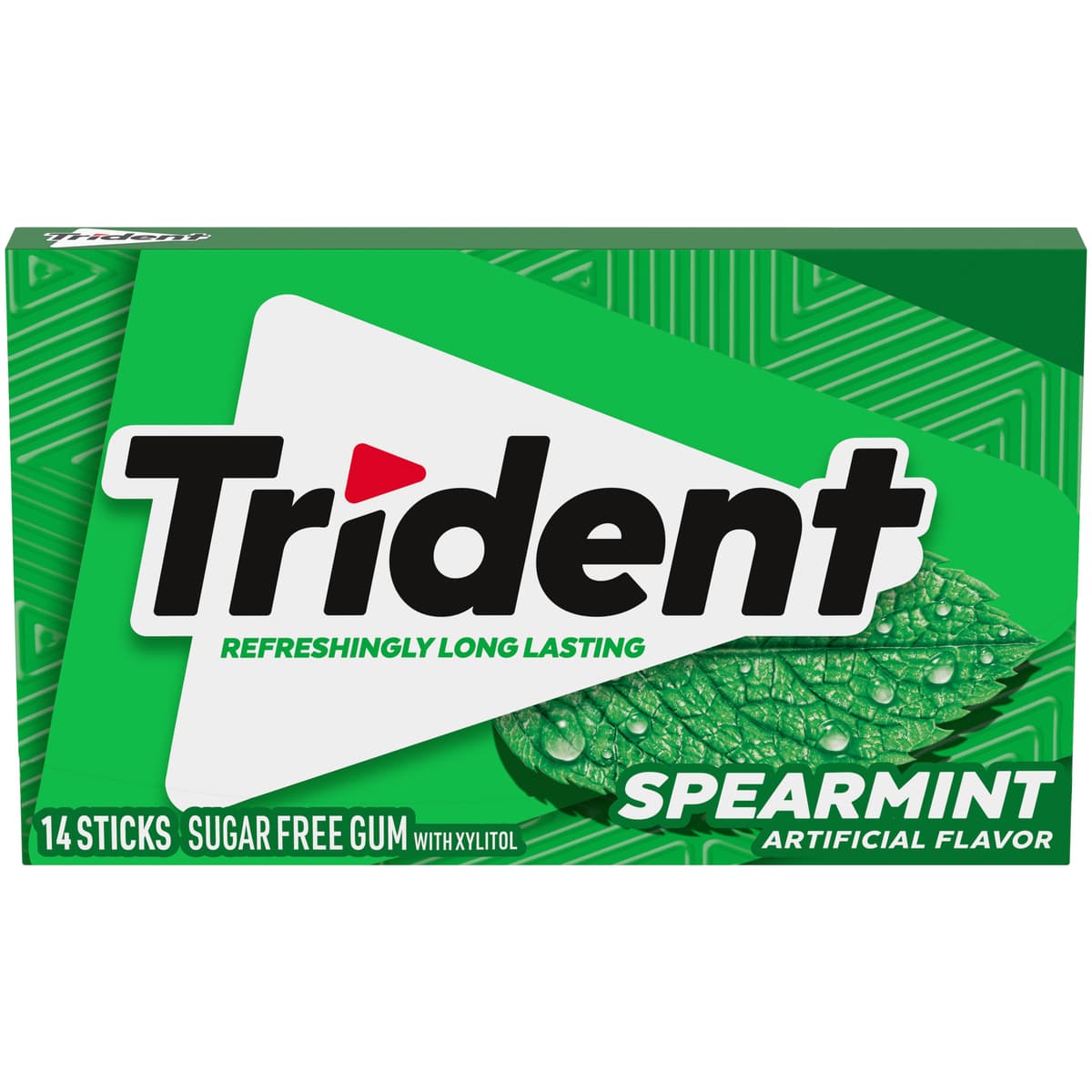 Spearmint Flavored Sugar Free Gum With Xylitol
