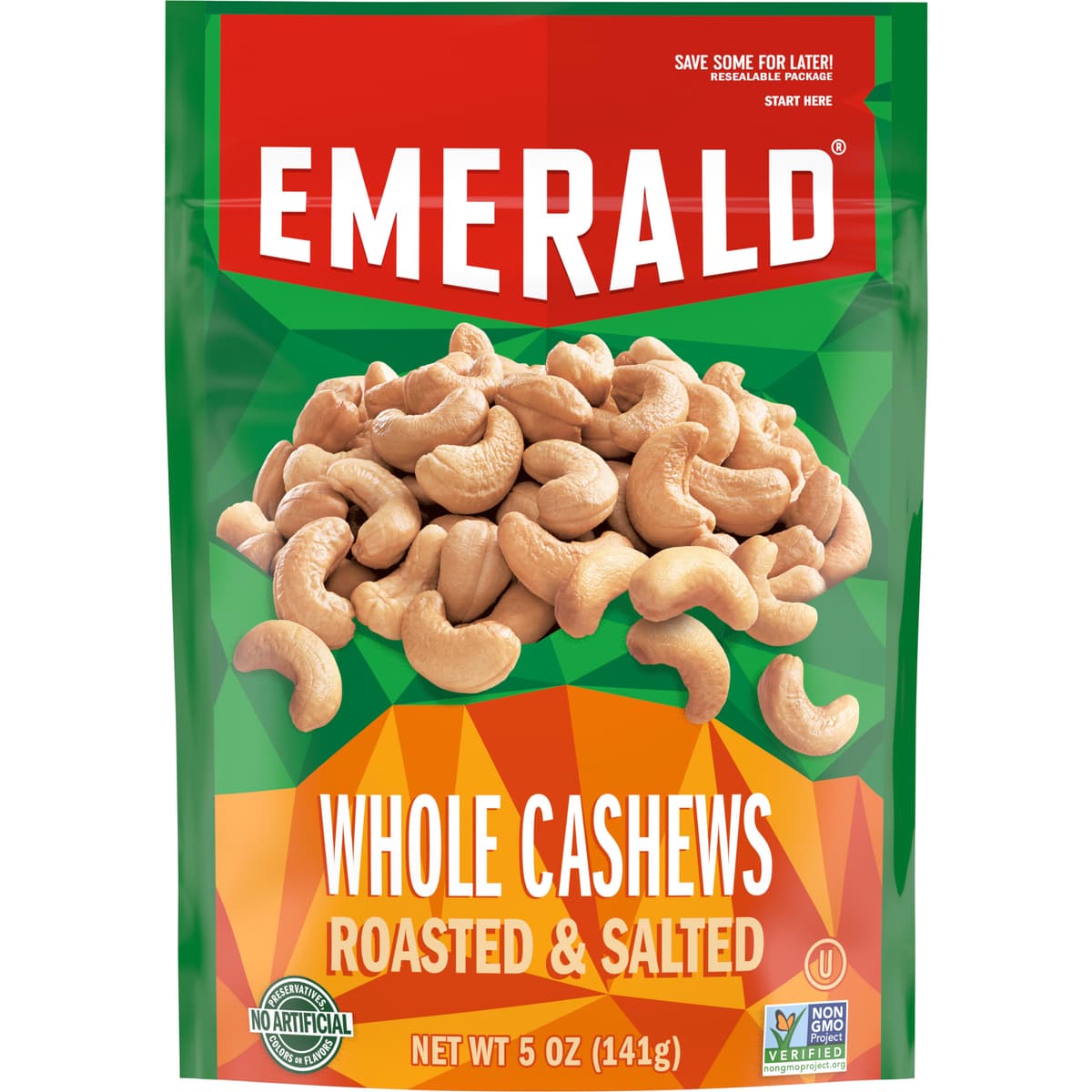 Roasted & Salted Whole Cashews
