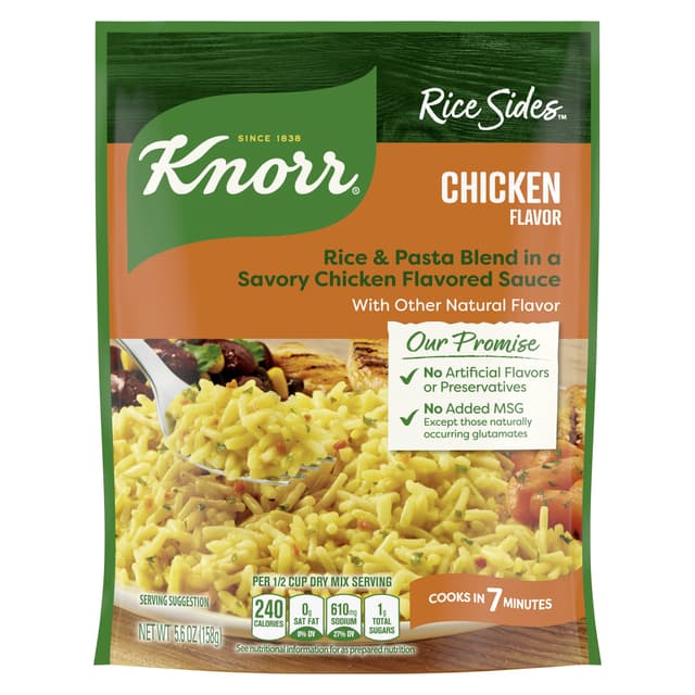 Chicken Flavor Rice & Pasta Blend in a Savory Chicken Flavored Sauce