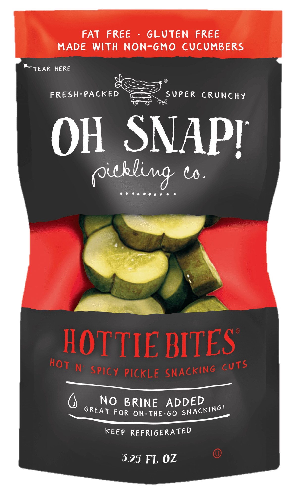 Hottie Bites Hot 'N Spicy Pickle Snacking Cuts