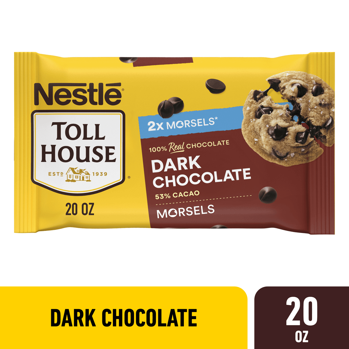 Dark Chocolate 53% Cacao Morsels