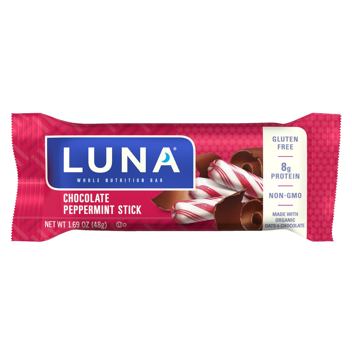 Luna Whole Nutrition Bar for Women, Chocolate Peppermint Stick