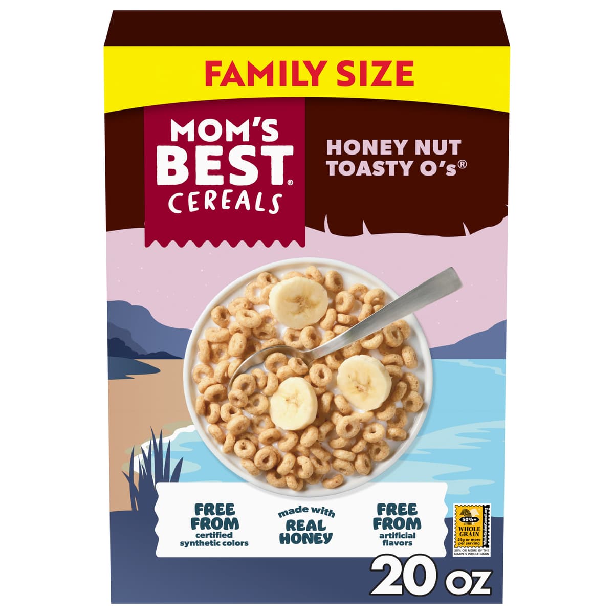 Honey Nut Toasty O's Sweetened Whole Grain Oat Cereal With Real Honey
