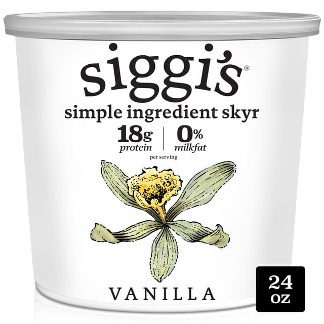 Vanilla Icelandic Style Skyr Strained Non-Fat Yogurt