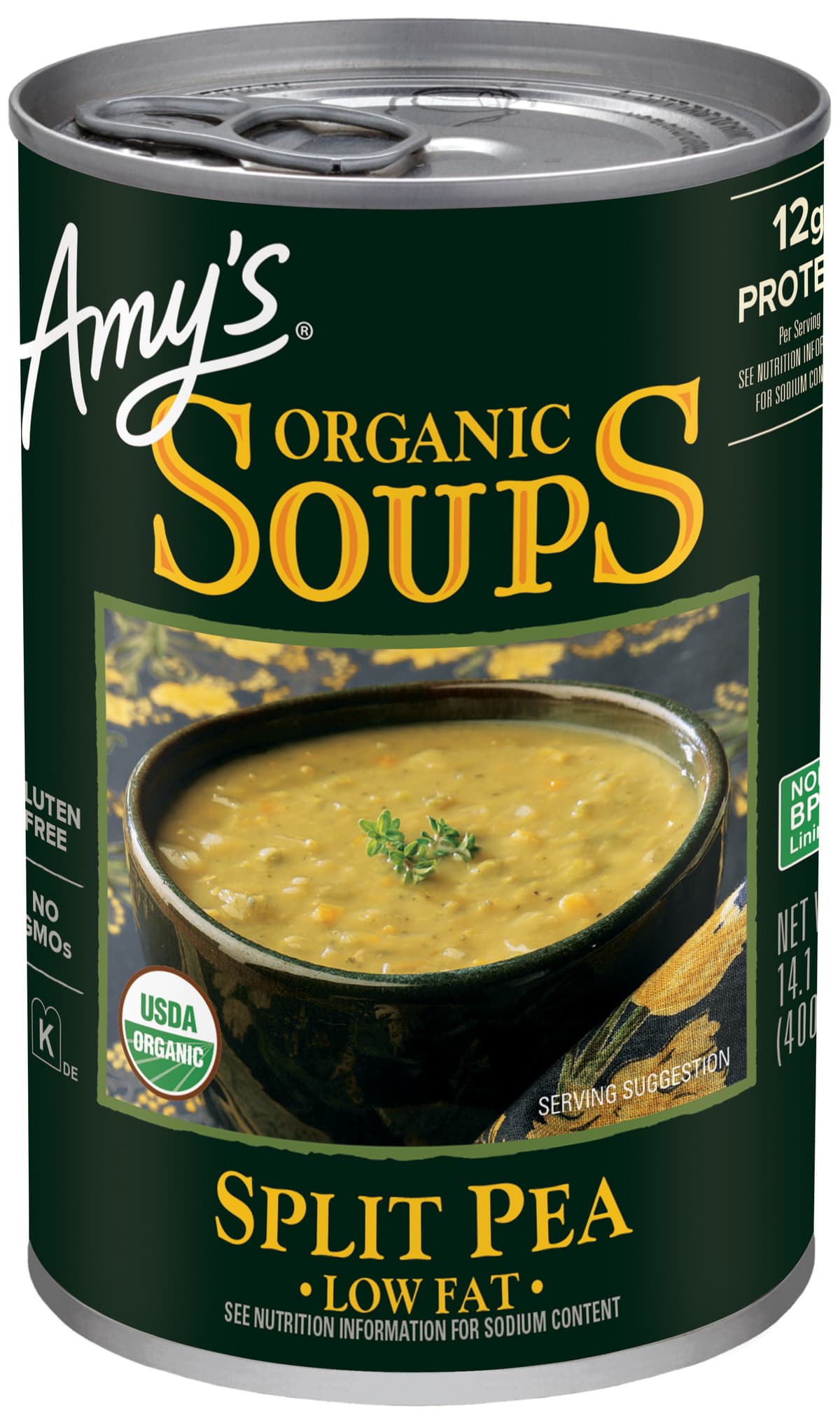 Split Pea Low Fat Organic Soups