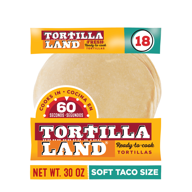 Flour Medium Soft Taco Size Tortillas