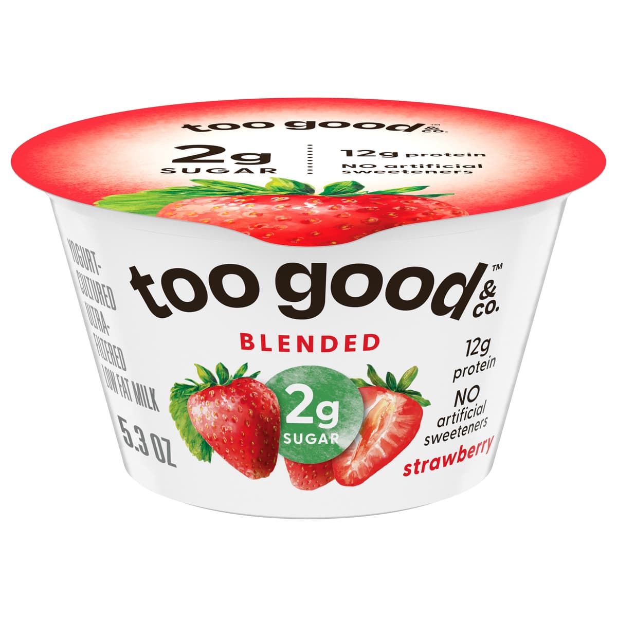 Strawberry Flavored Lowfat Greek Yogurt