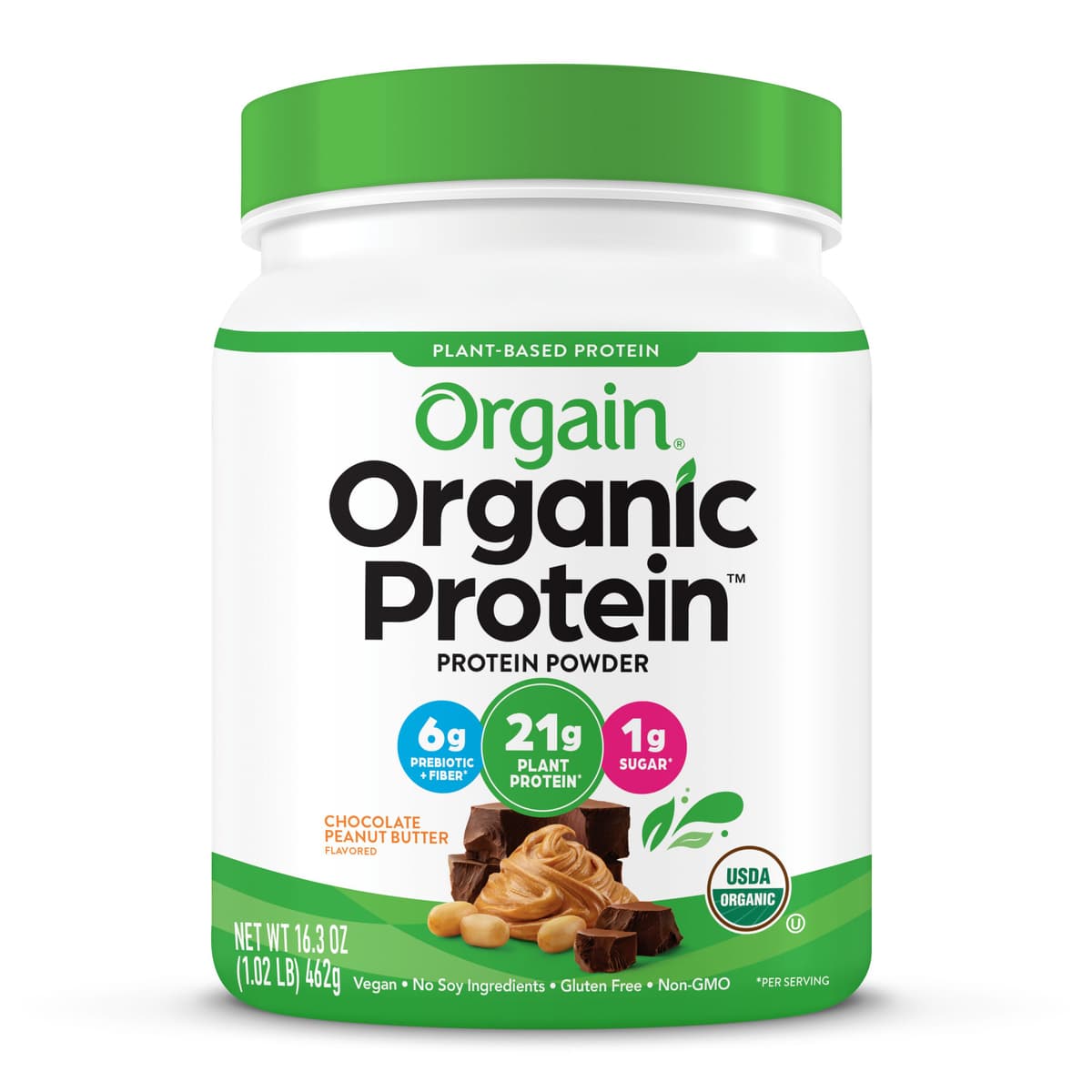 Orgain Organic Protein Plant-Based Powder Chocolate Peanut Butter