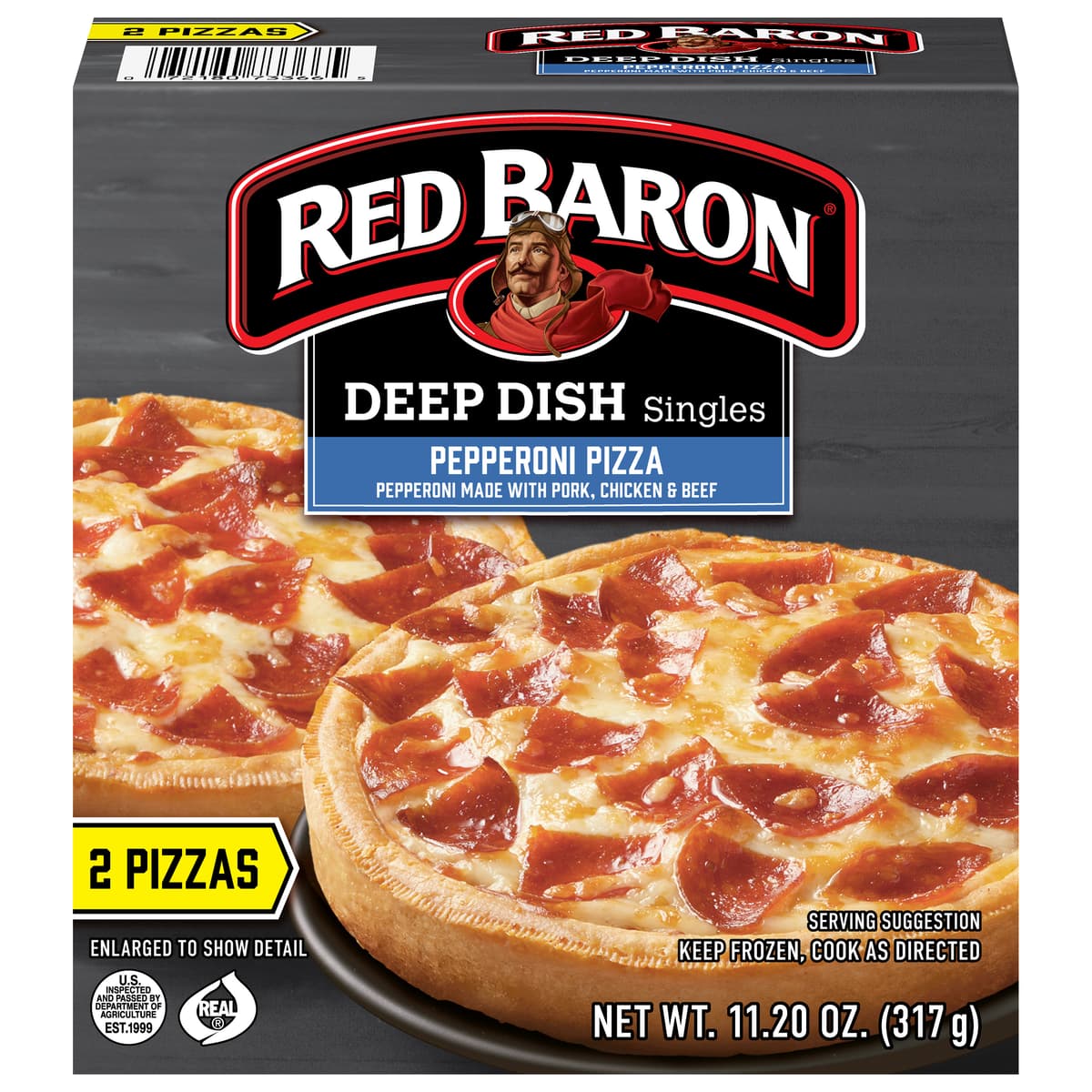 Pepperoni Deep Dish Singles Pizza