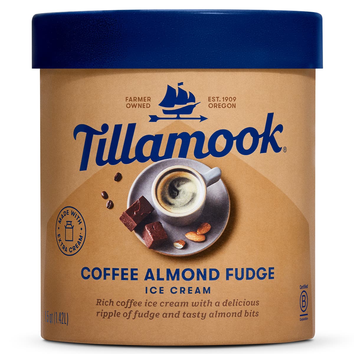 Tillamook Coffee Almond Fudge Ice Cream