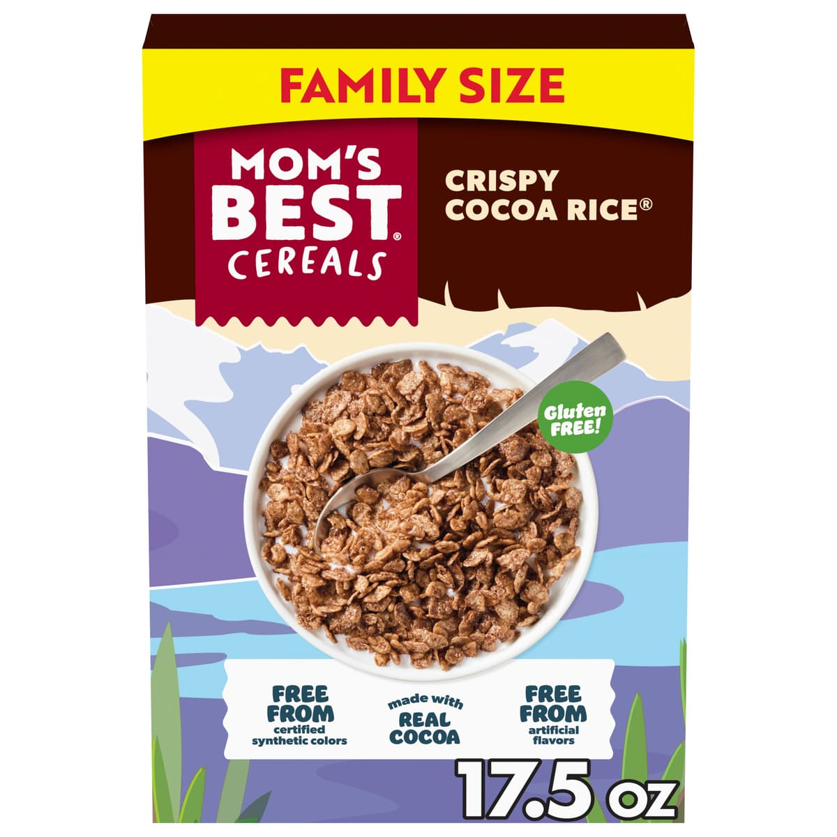 Crispy Cocoa Rice Flavored Sweetened Rice Cereal with Real Cocoa
