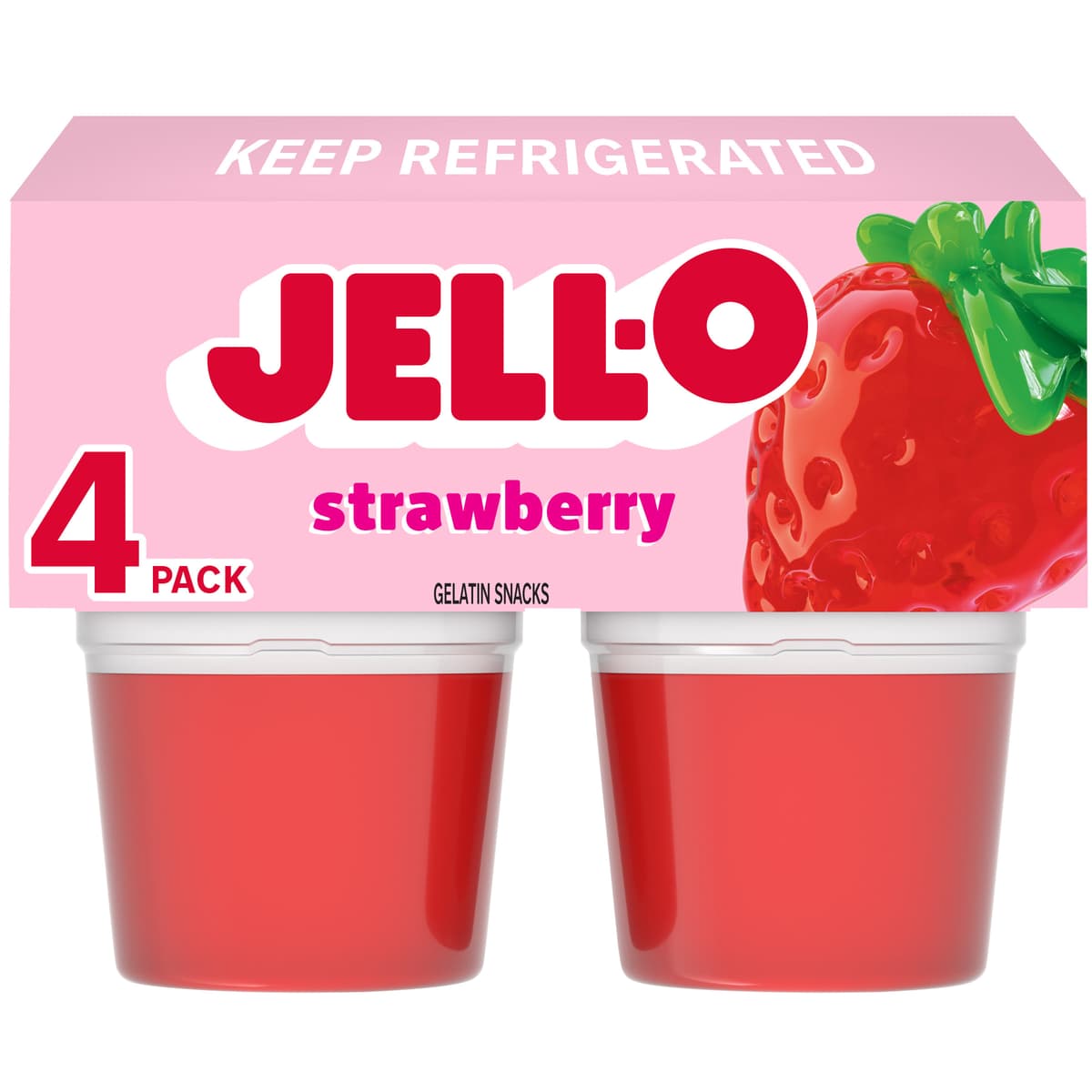 Original Strawberry Gelatin Snacks