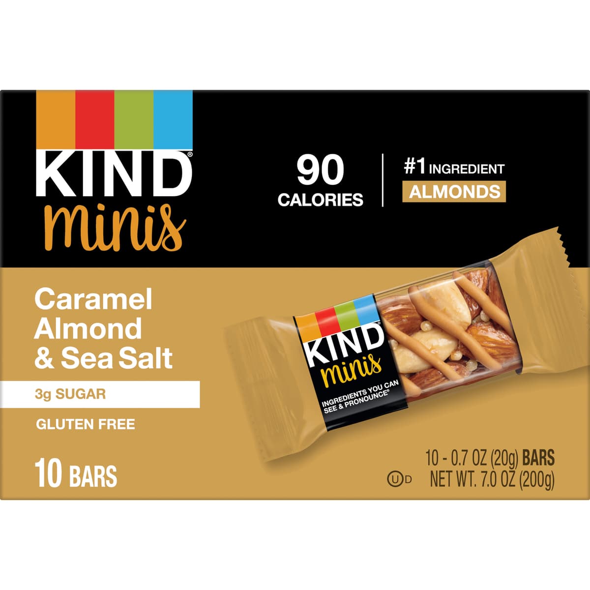Caramel Almond & Sea Salt Minis Bars