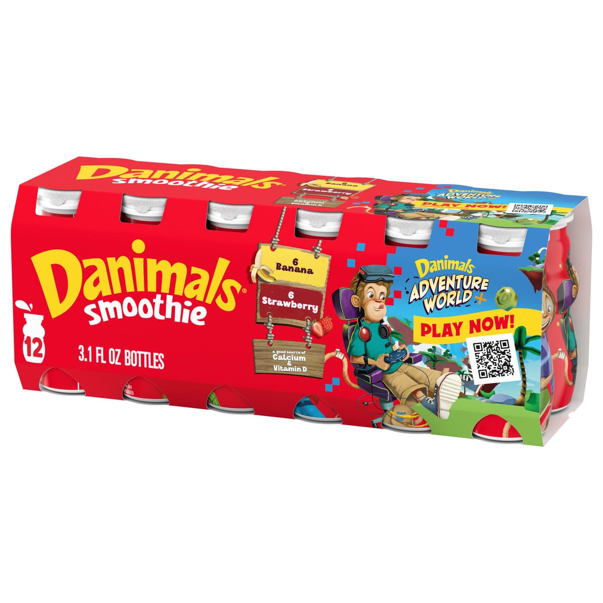 Danimals smoothie value strawberry explosion banana split
