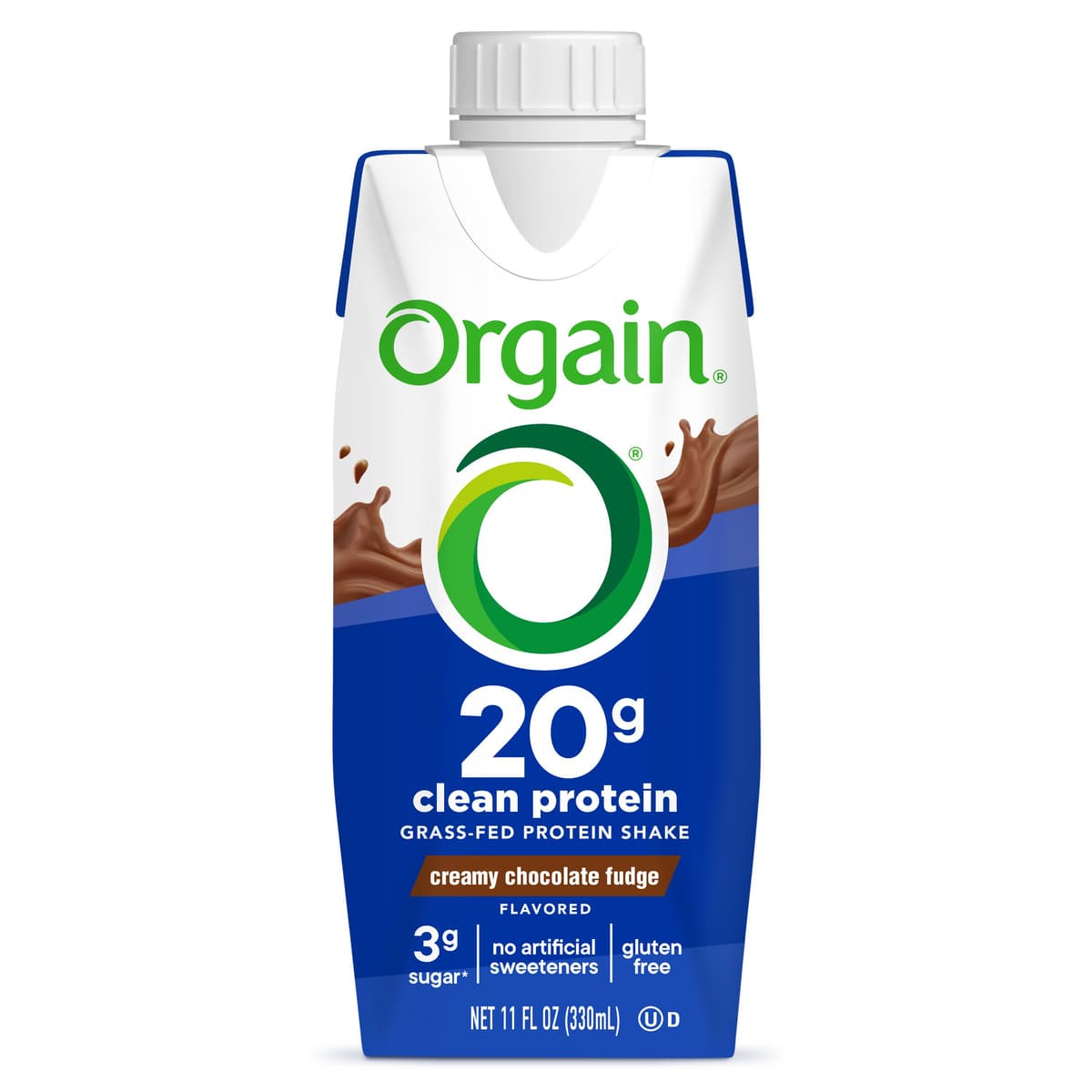 Creamy Chocolate Fudge Flavor Grass Fed Protein Shake