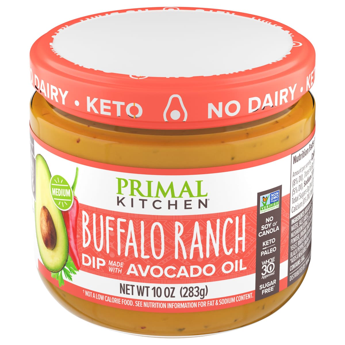 Buffalo Ranch Dip Made With Avocado Oil