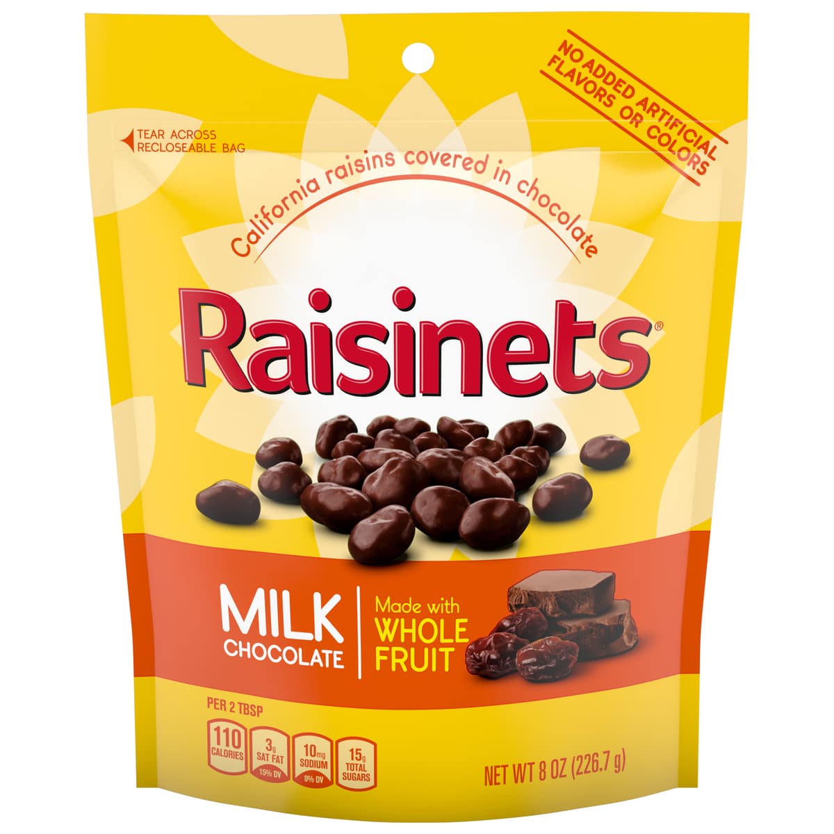 Milk Chocolate California Covered in Raisins