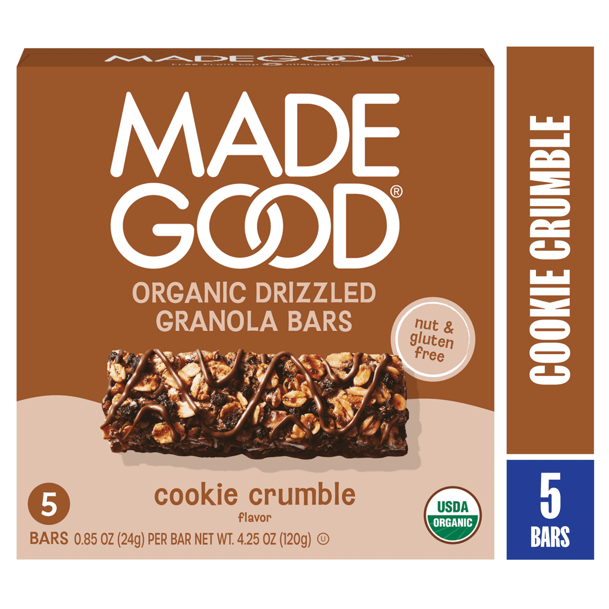 Chocolate Drizzled Granola Bars