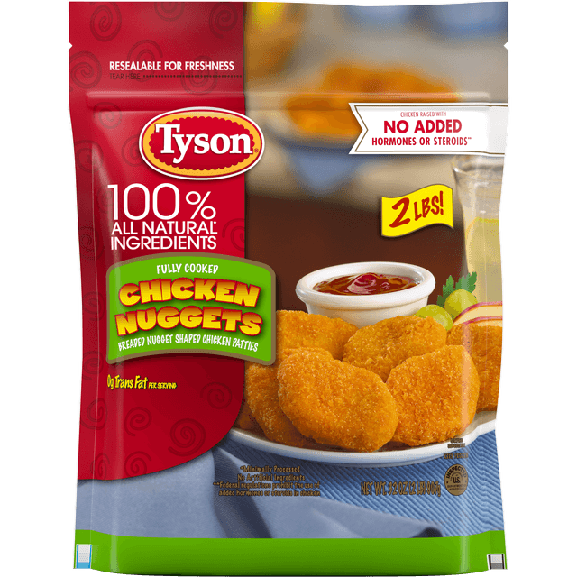 Fully Cooked Chicken Nuggets Breaded Nugget Shaped Chicken Patties