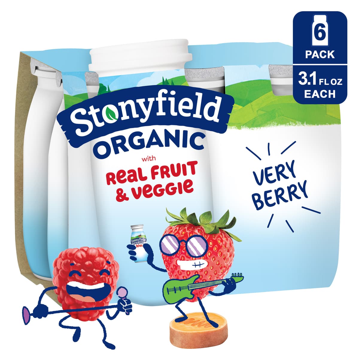 Organic Smoothie Lowfat Yogurt, Very Berry