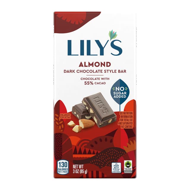 Almond 55% Cocoa Dark Chocolate