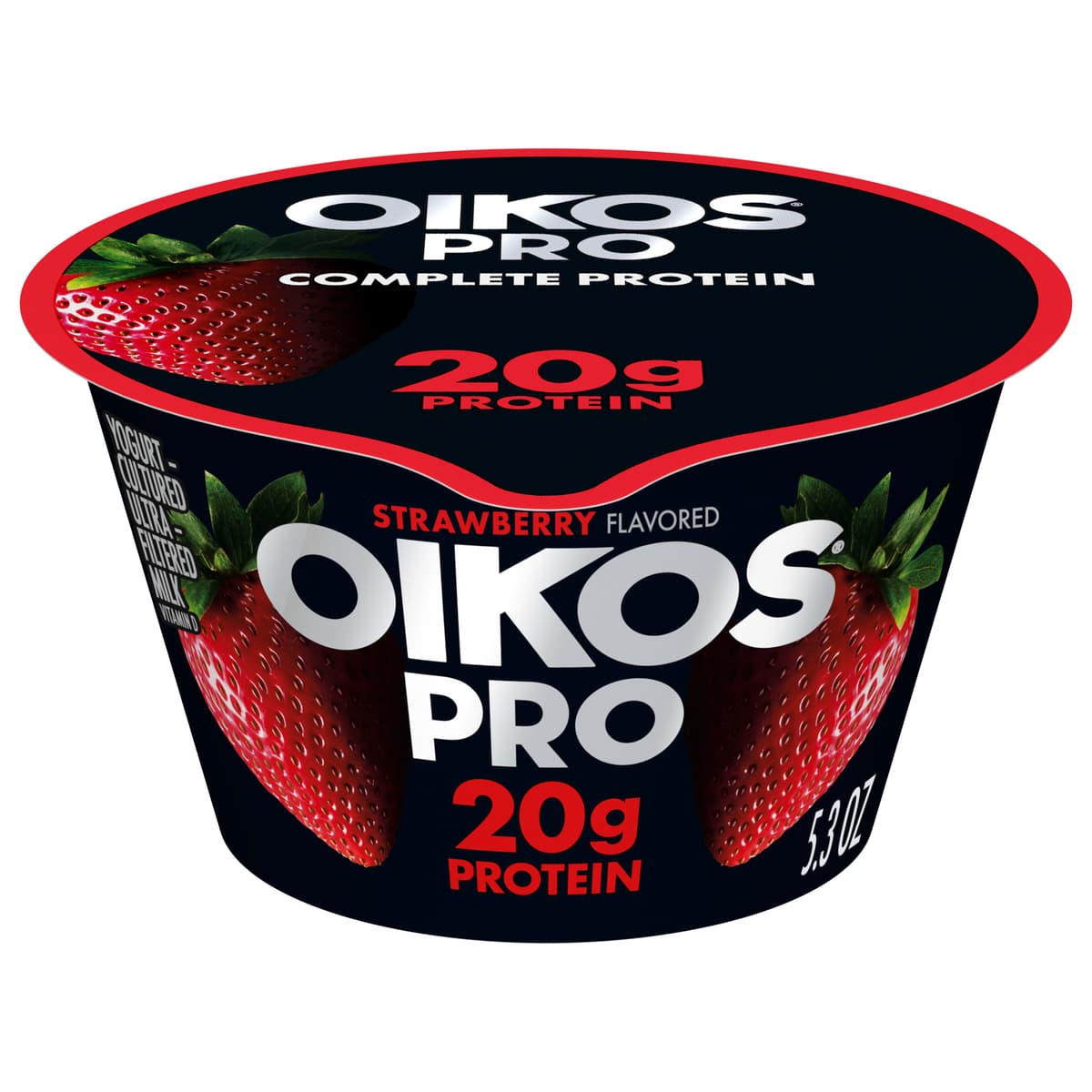 Oikos Pro Cultured Ultra-Filtered Milk 2% Milkfat Strawberry Flavored Yogurt