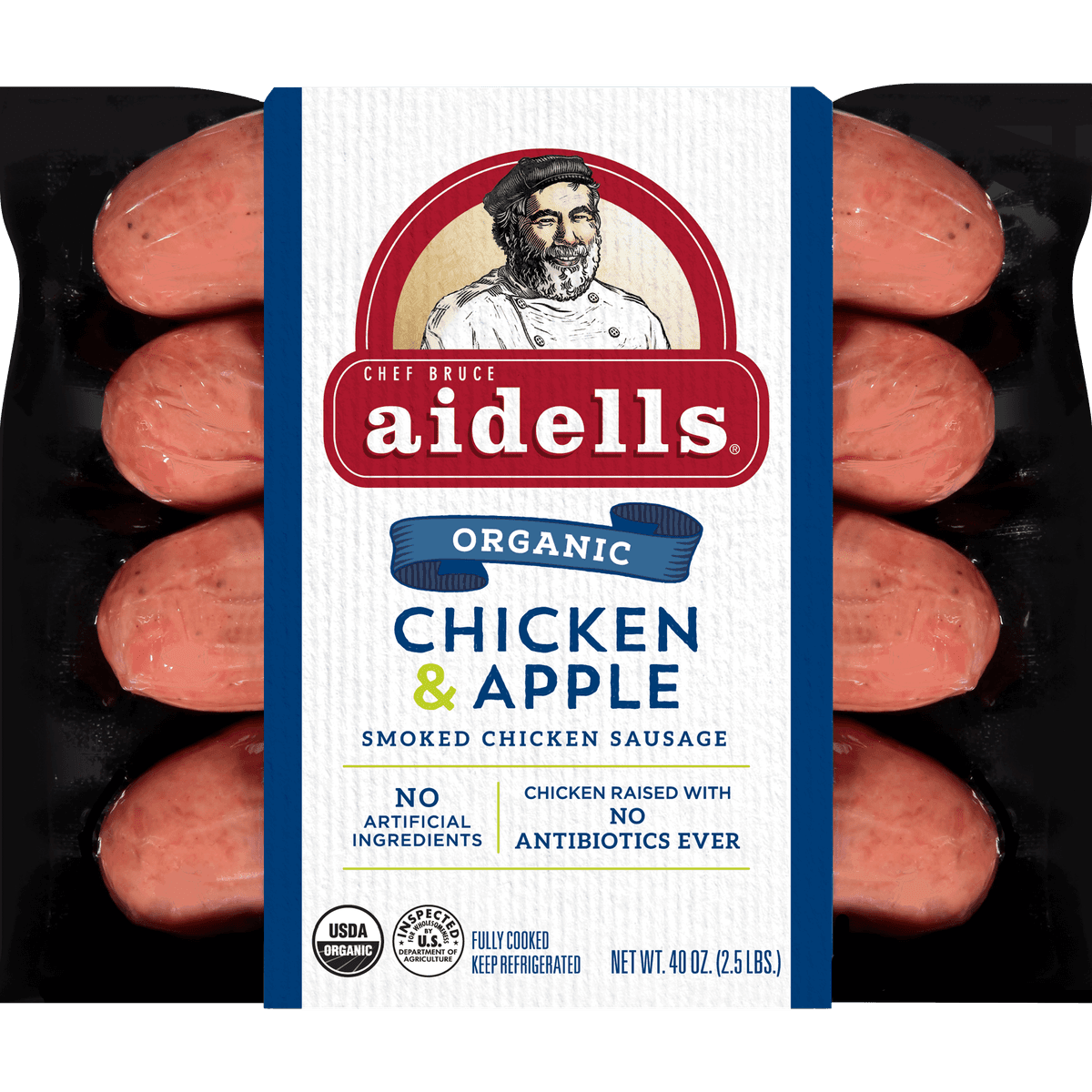 Organic Chicken & Apple Smoked Chicken Sausage