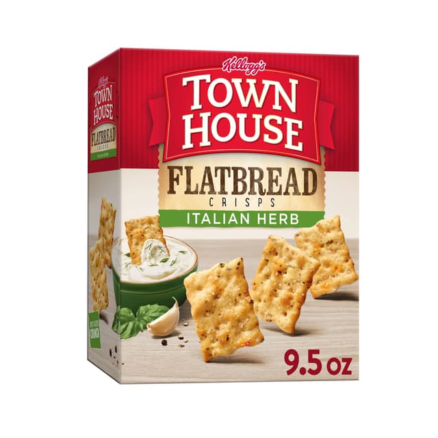 Italian Herb Flatbread Crisps Oven Baked Crackers