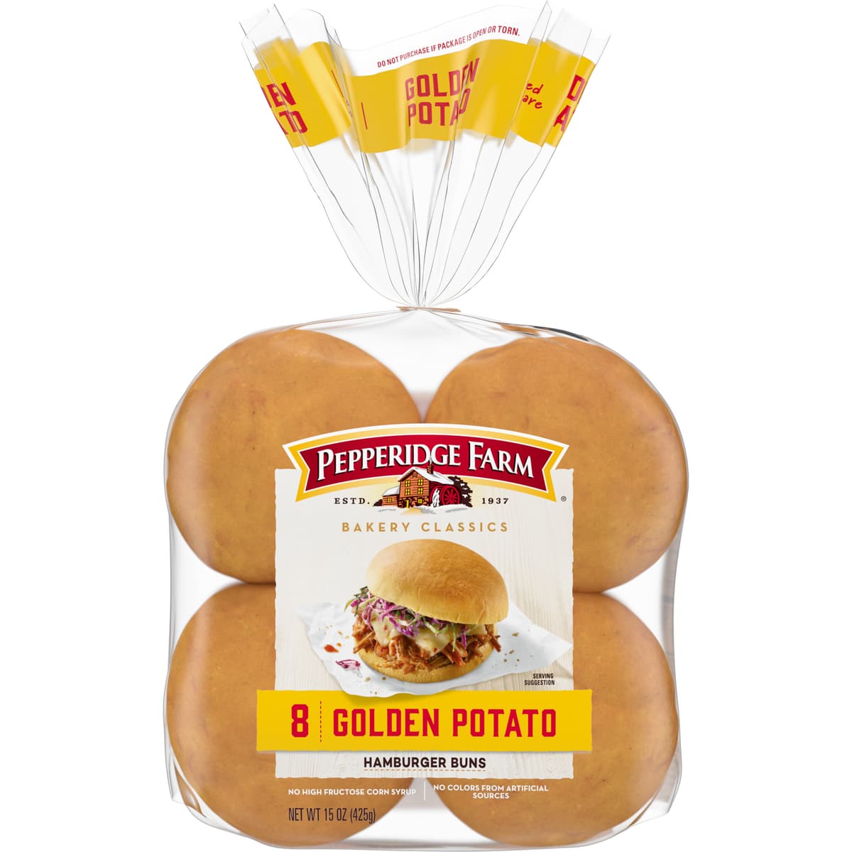 Golden Potato Hamburger Buns