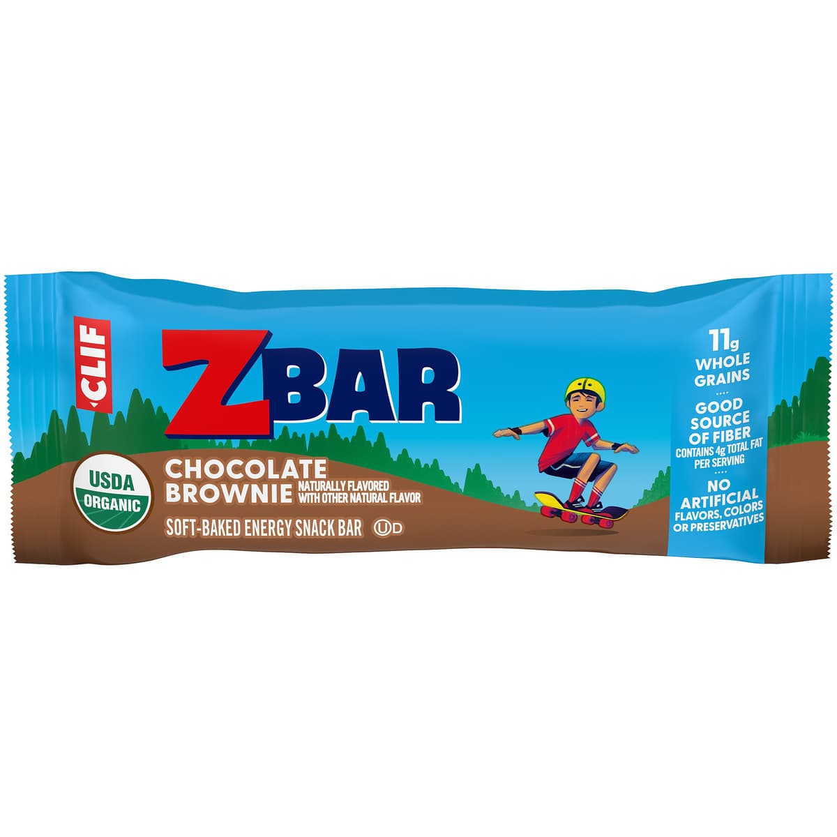 Chocolate Brownie Organic Baked Whole Grain Energy Snack Bar