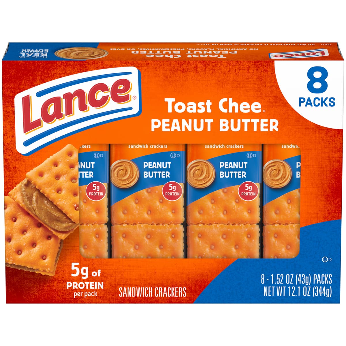 Peanut Butter Toastchee Sandwich Crackers