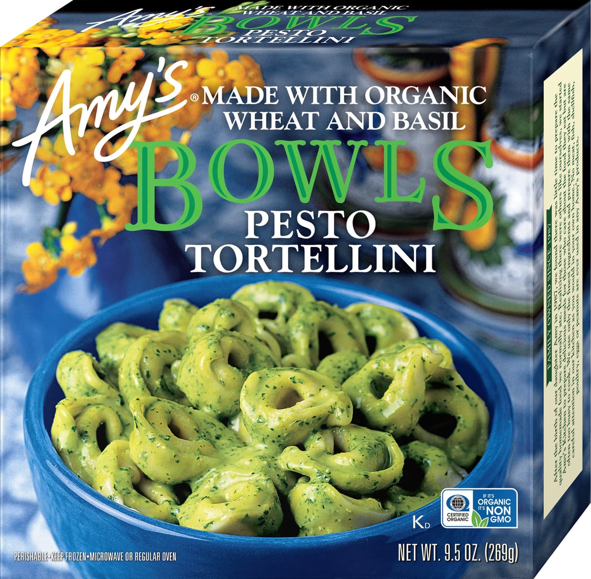 Pesto Tortellini Made With Organic Wheat And Basil Bowls