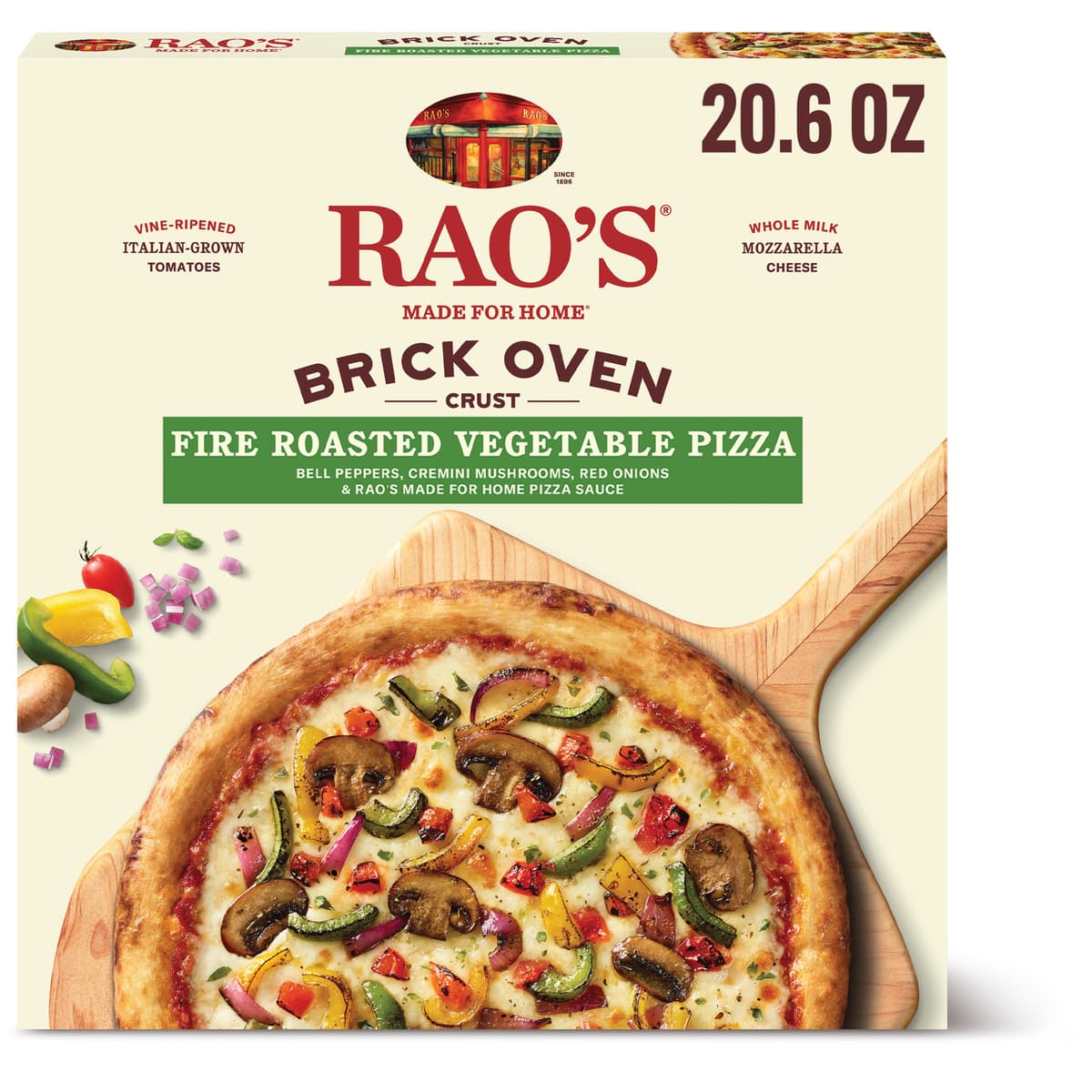 Fire roasted vegetable pizza