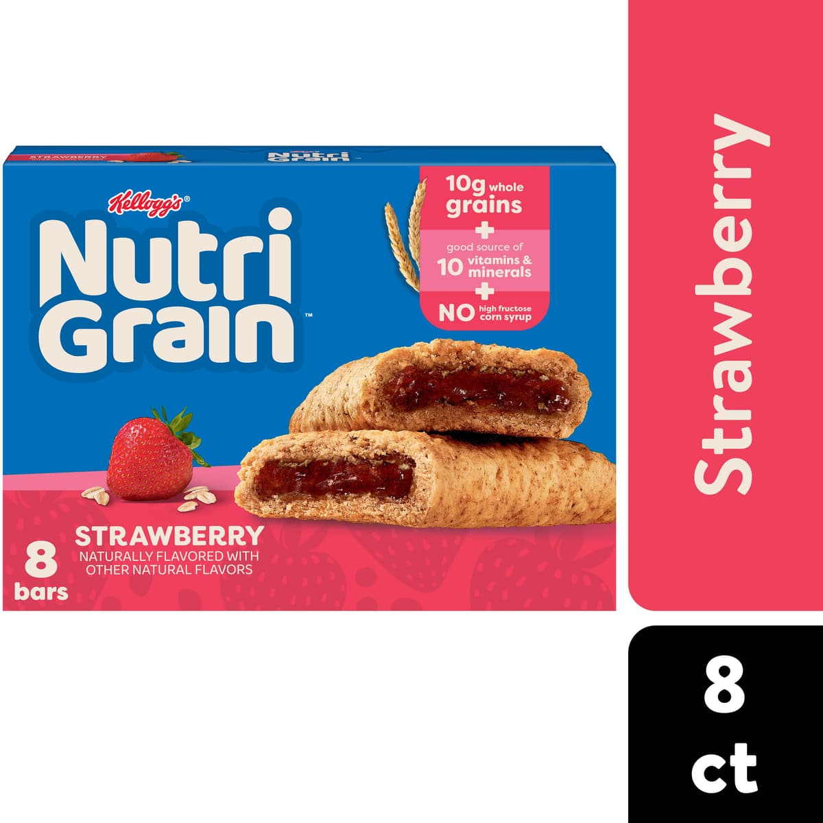 Strawberry Flavored Soft Baked Breakfast Bars