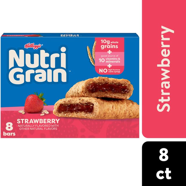 Strawberry Flavored Soft Baked Breakfast Bars