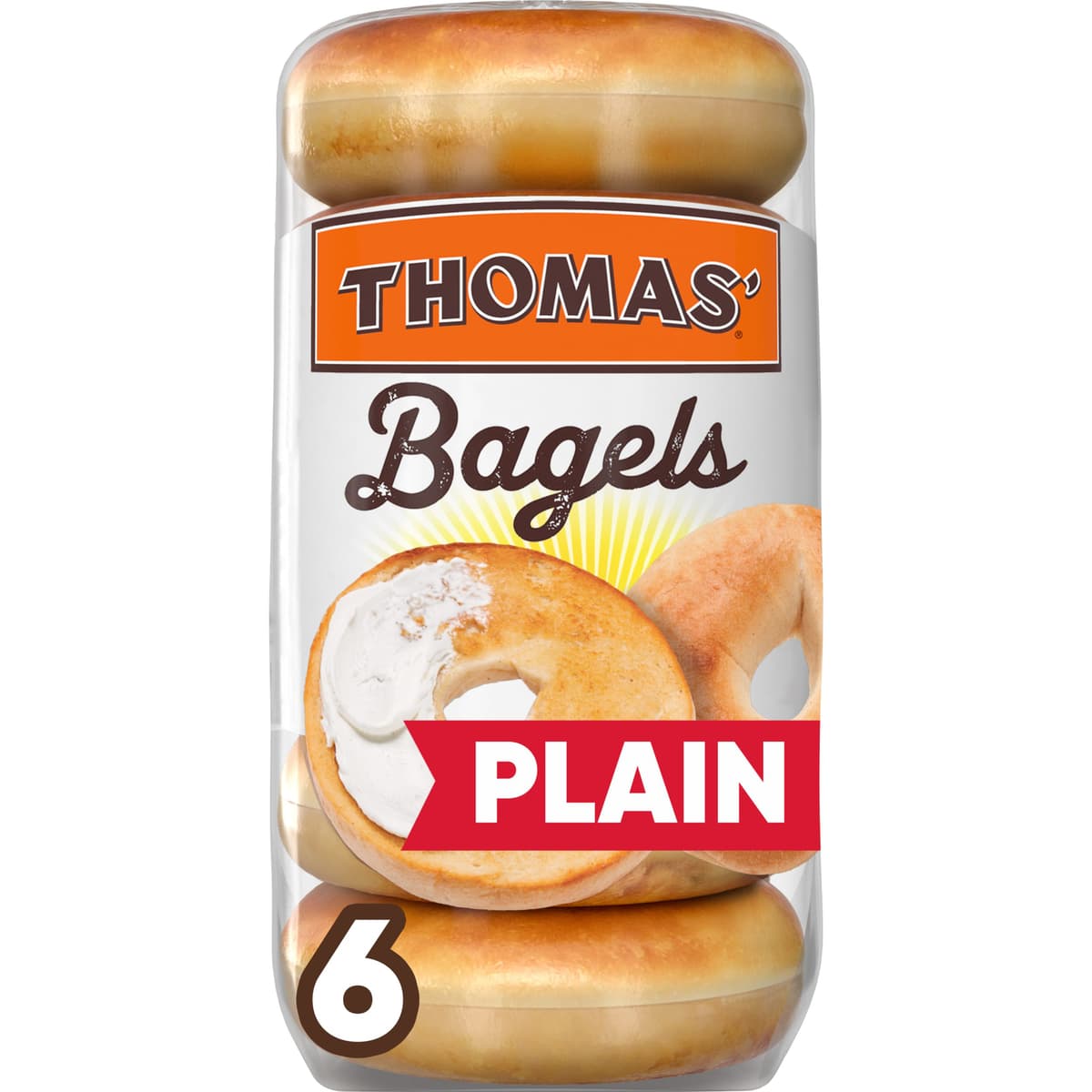 Plain Pre-Sliced Bagels