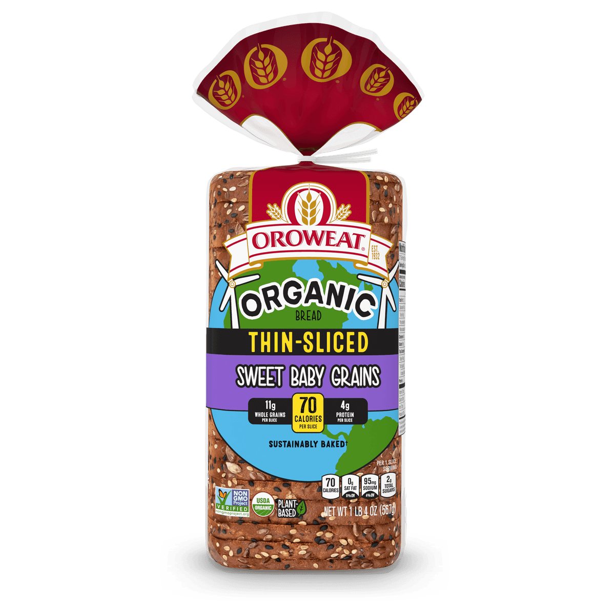 Sweet Baby Grains Thin-Sliced Bread