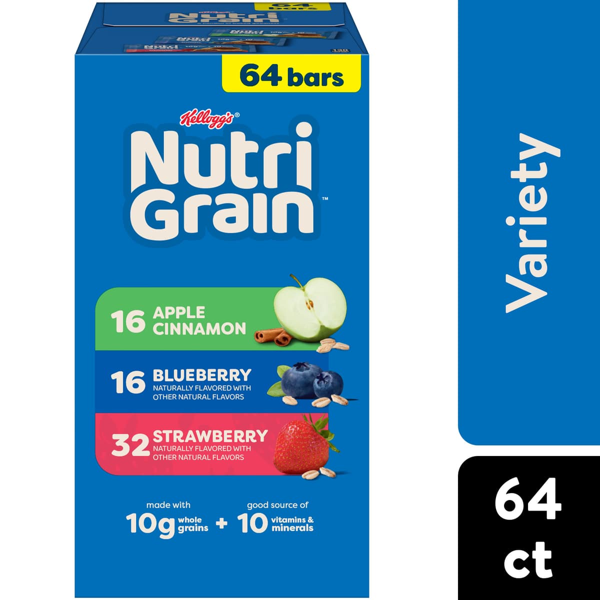 Nutri Grain Soft Baked Strawberry Blueberry Apple Cinnamon Breakfast Bars